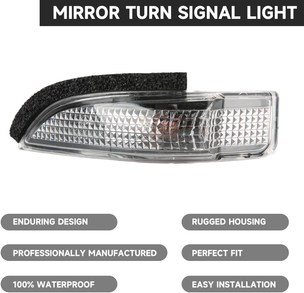 Front Left Side Wing Mirror LED Turn Signal Light Mirror Indicator Blinker Light