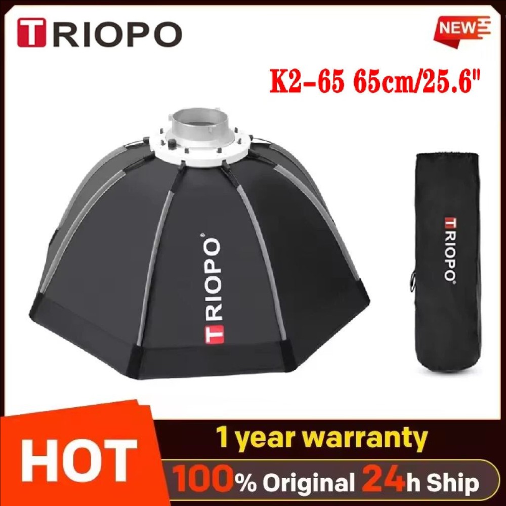 US TRIOPO K2-65 65cm/25.6'' Quickly Release Bowens Mount Flash Octagon Softbox
