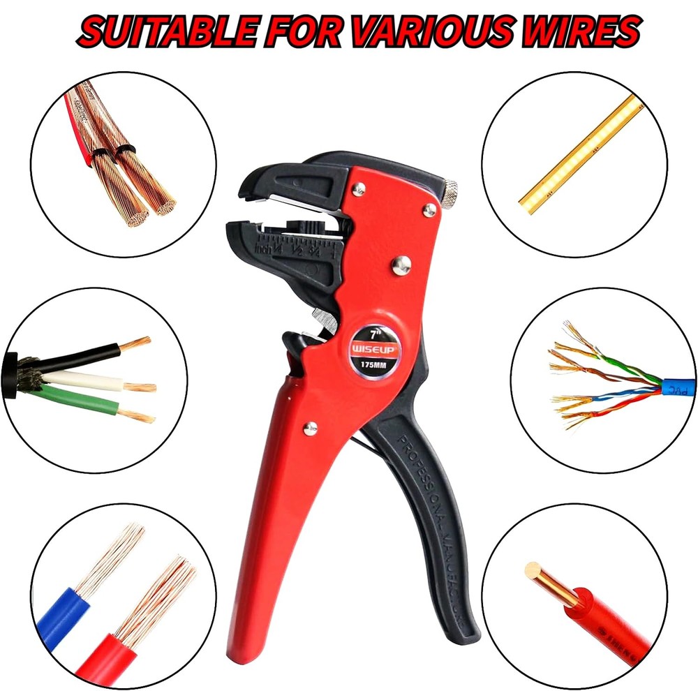 WISEUP Automatic Quick Strip Wire Stripper and 2 in 1