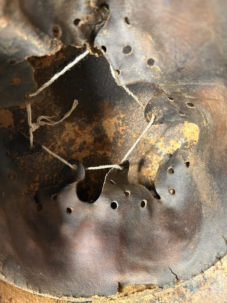 WW2 M40 Green Camo German Helmet