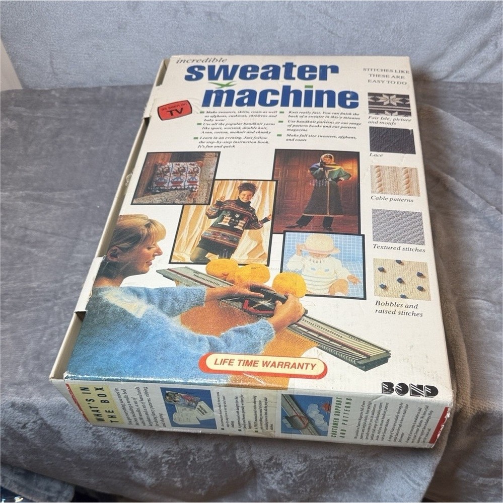Bond Sweater Machine Single Bed Knitting Machine TV Model with Box