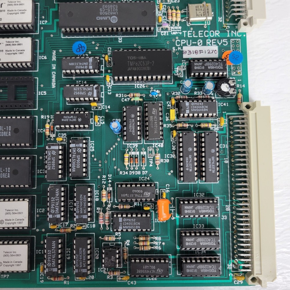 Telecor CPU-0 Rev 5 Plug In Module BCE Computer PCB Control Board