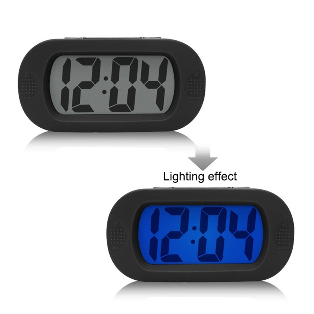 Travel Alarm Clock with Large LCD Display Snooze Functionality for Easy Use