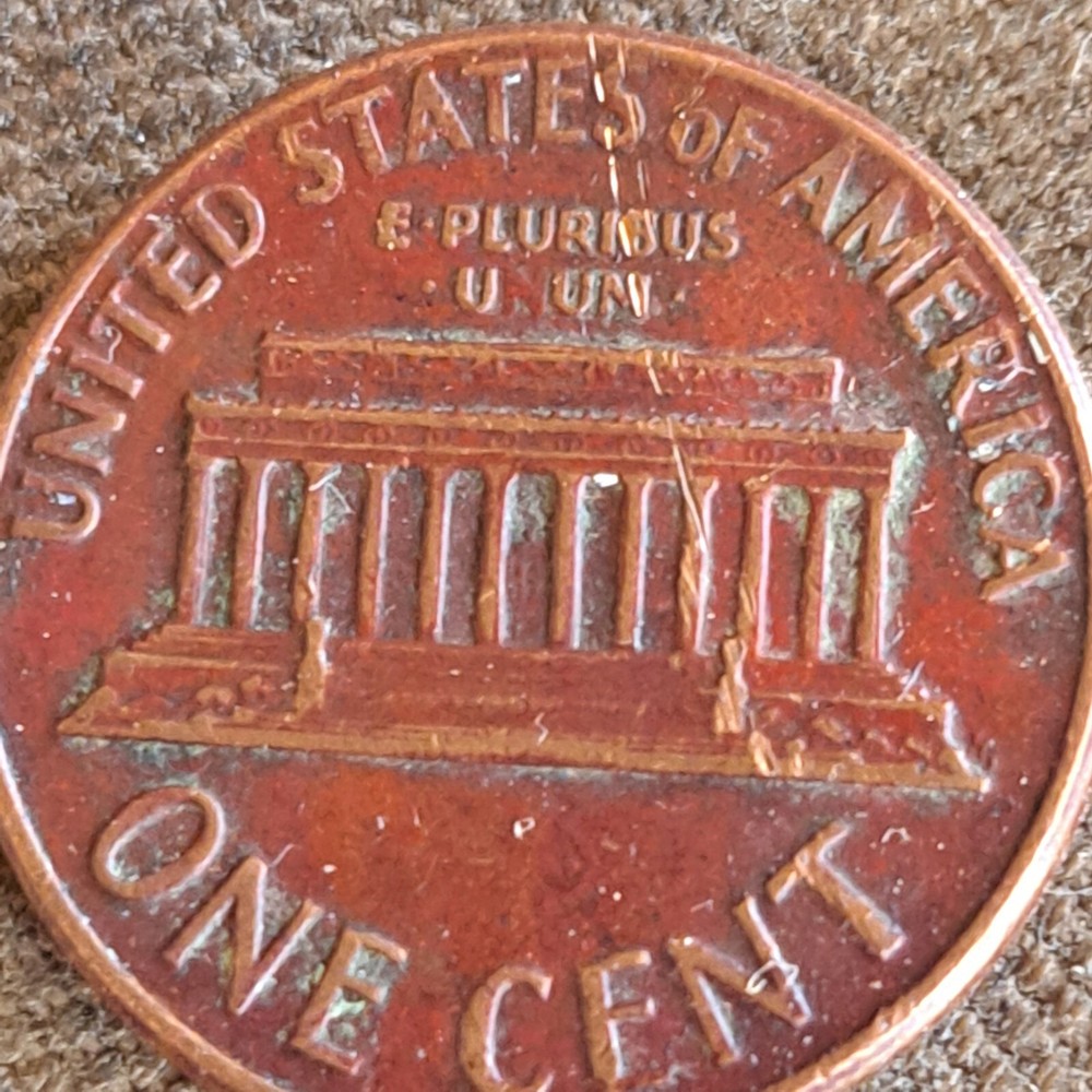 1969 D Red Lincoln Penny