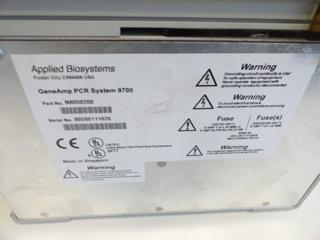 Perkin Elmer Applied Biosystems GeneAmp PCR System 9700 - Read Description