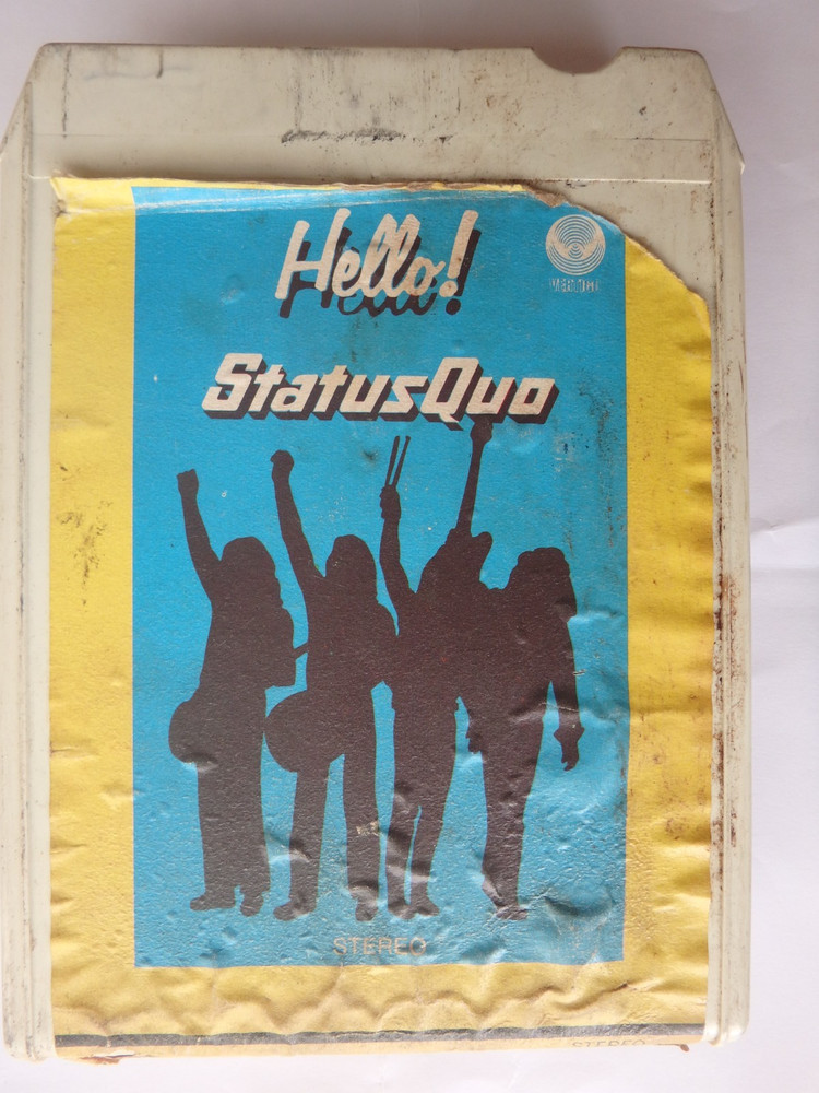 8 track cartridge  STATUS QUO    HELLO !