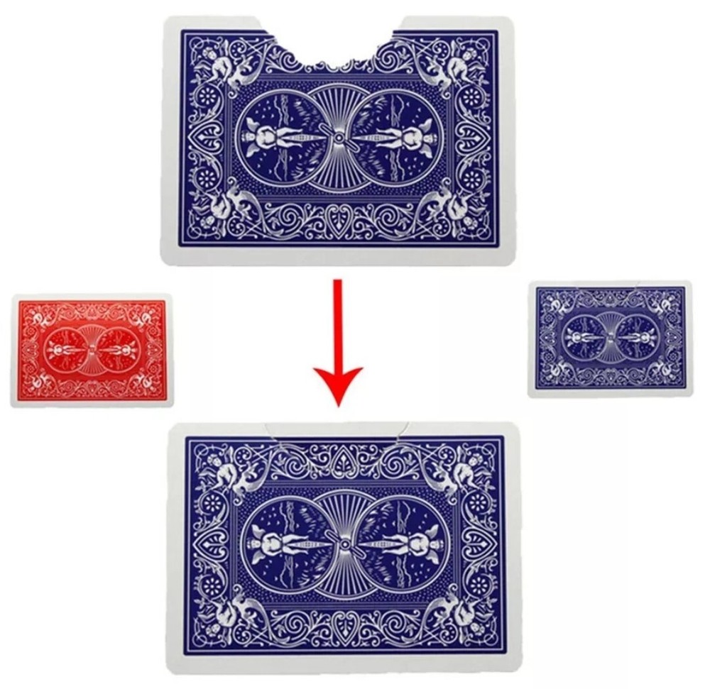 Bite Out Card Magic Trick Close Up Illusion T8
