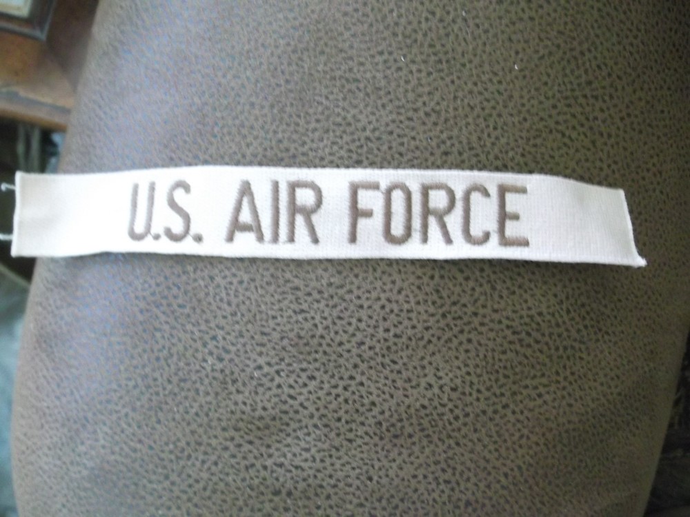 2 US AIR FORCE TAN  " U.S. AIR FORCE" PATCH NEW