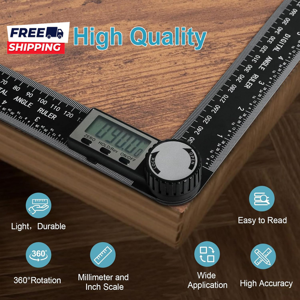 Third Generation Protractor Angle Finder Digital Angle Ruler