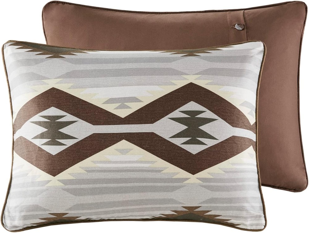 Rustic Lodge Cabin Comforter Set - All Season down Alternative Warm Bedding Laye