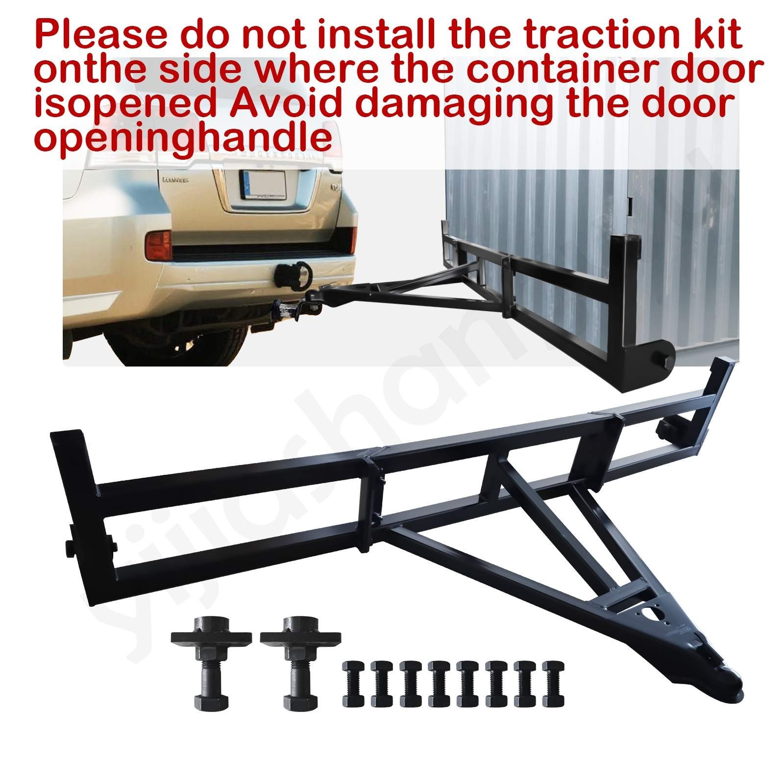 Tow with your truck，Shipping Container Tow Bar Kit Fits 20' & 40' Containers..