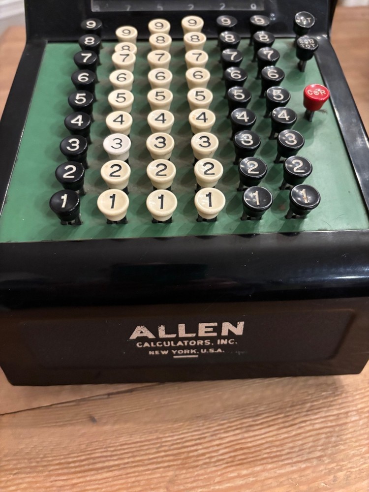 Vintage 1950's RC Allen Calculators "66" Adding Machine