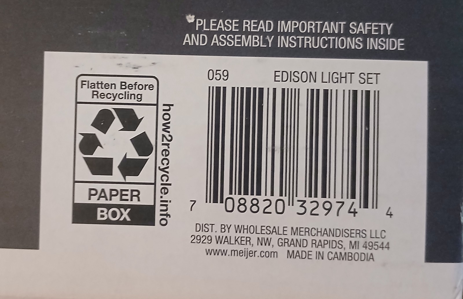 Edison Glass Bulb String Lights 25 Ct Plug-In Indoor Outdoor Home & Retreat