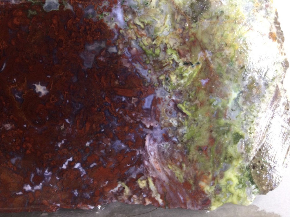 Red Lightning Agate rough slab for cabbing #RLA-007