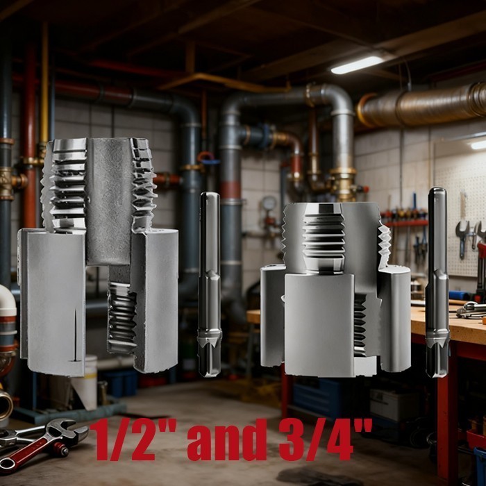 US PVC Pipe Threader Kit – All-in-One Tool for Internal and External Threading%%