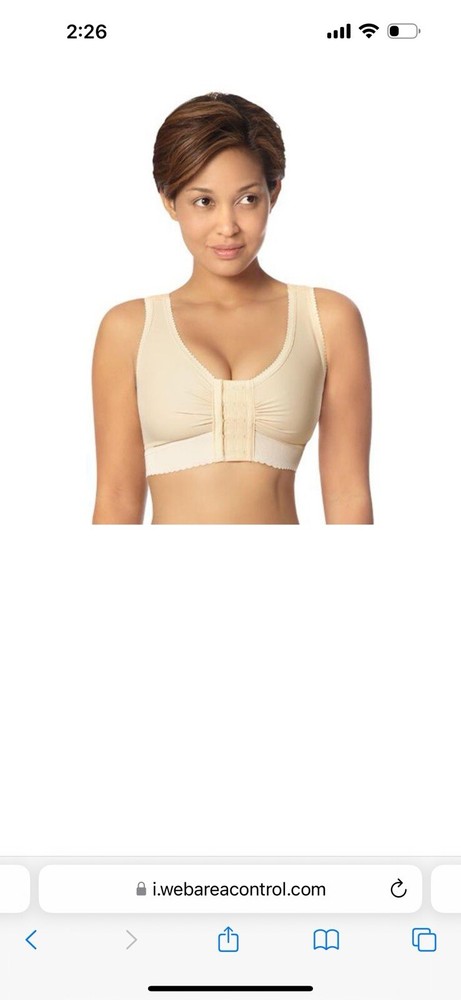 Marena comfort wear post surgery compression bra Size Large