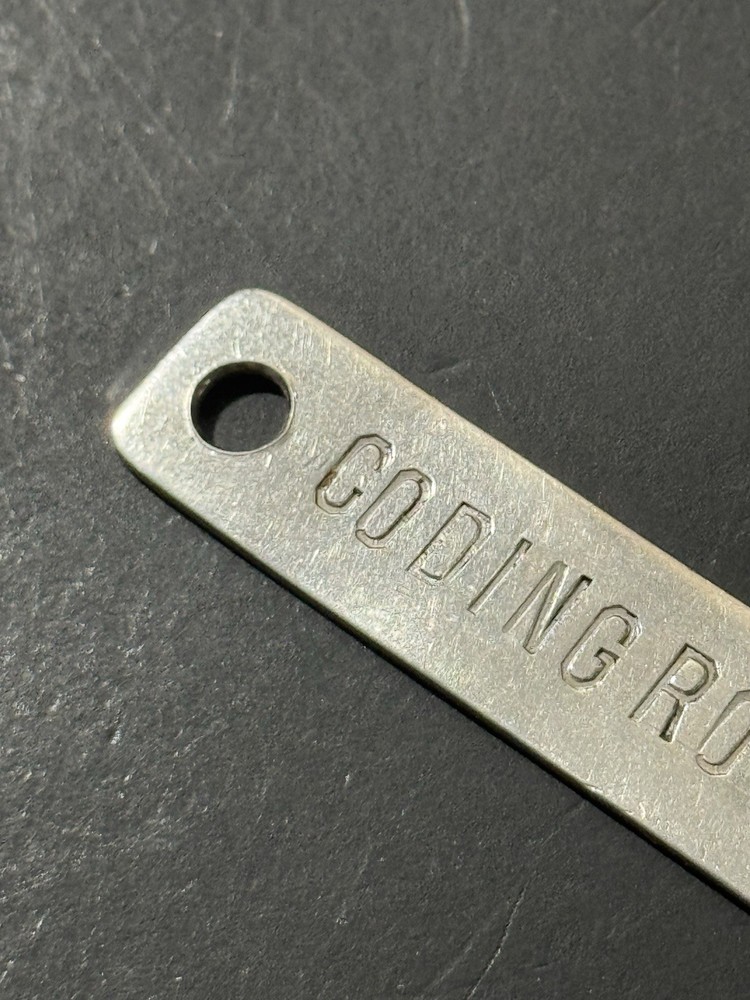Vintage Coding Room Data Plate