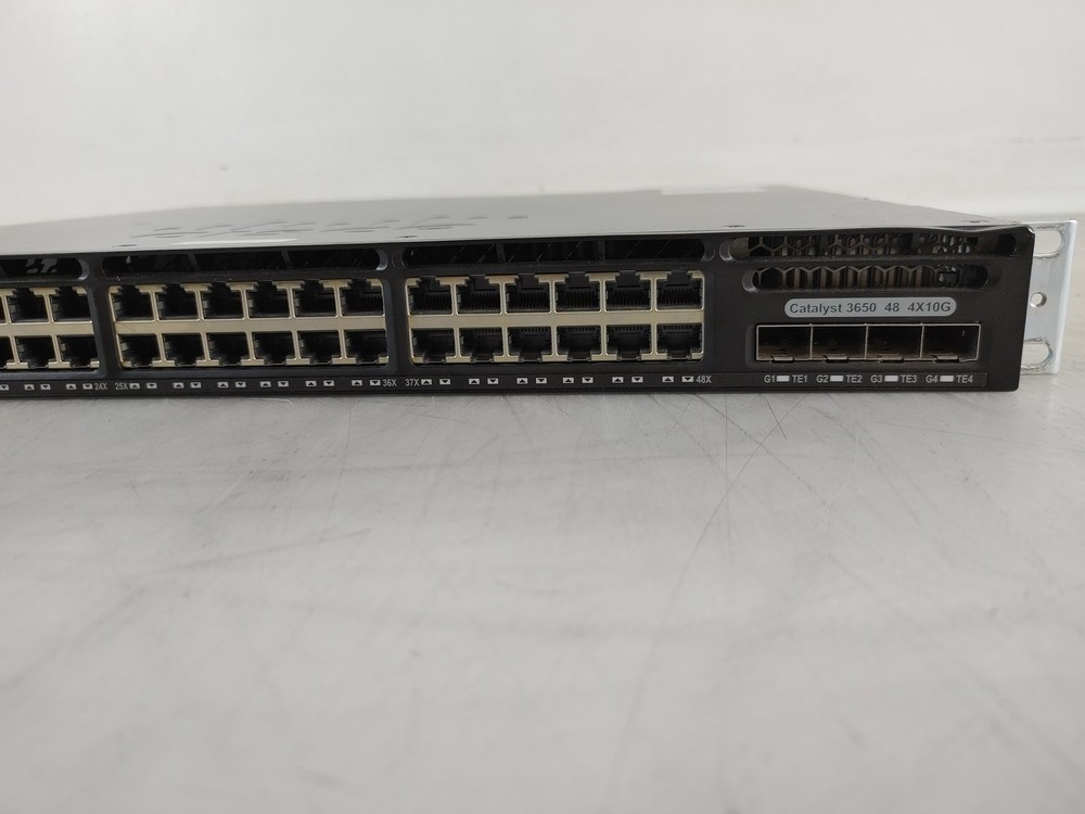Cisco Catalyst WS-C3650-48TQ-S 48x 1GbE Gigabit Ethernet Managed Switch