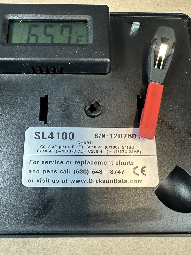 Dickson SL4100 4 In Diameter Circular Chart Recorder Ships Fast!