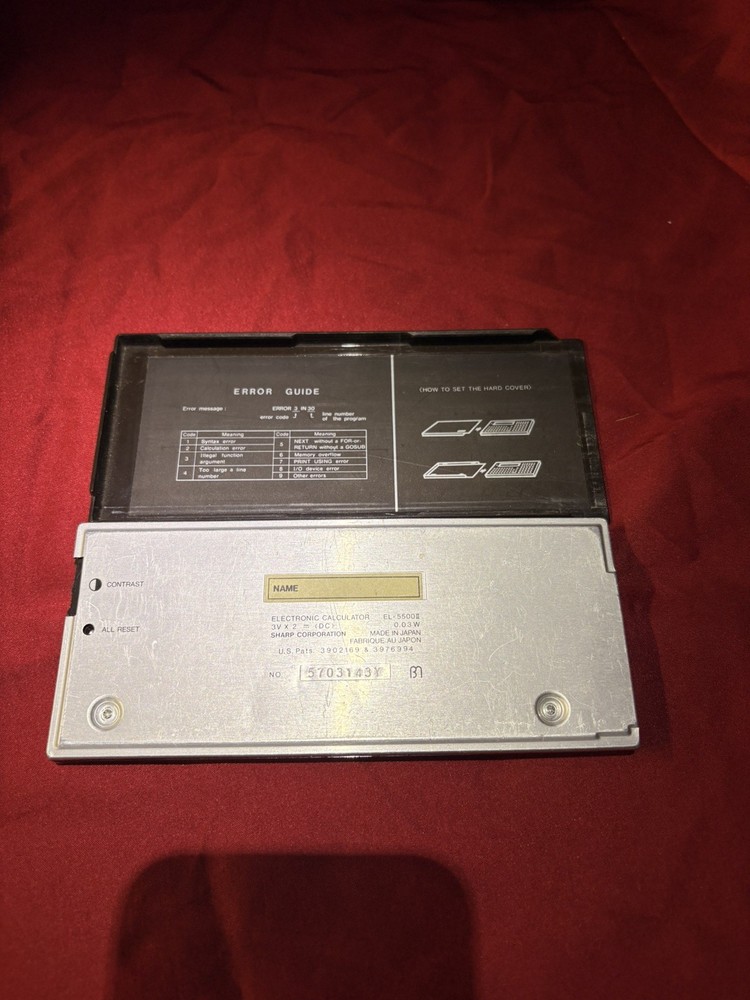 Vintage Sharp EL-5500II With Textbook Scientific Computer With Matrix Function