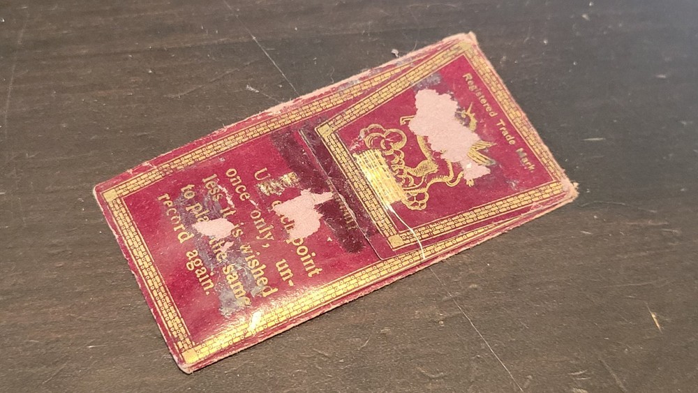 Empty Gramophone phonograph needle packet - Pegasus