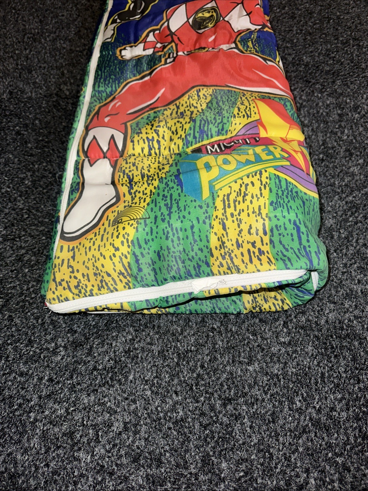 Vintage 1994 Mighty Morphin Power Rangers Sleeping Bag 30" x 57"