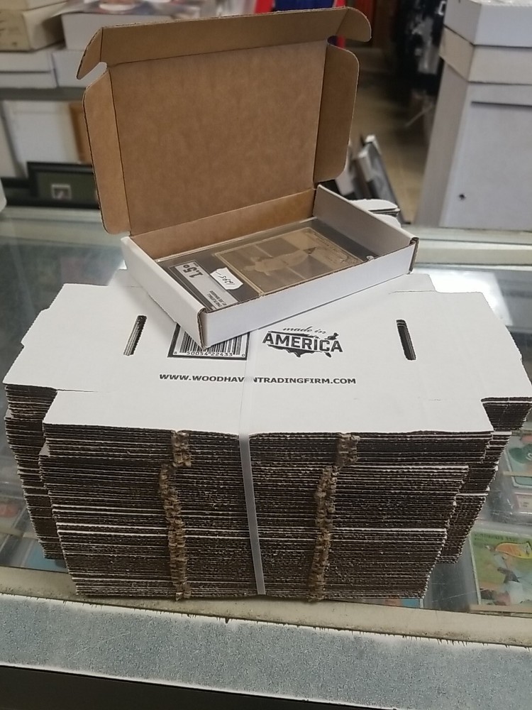 Graded Slab Cardboard Shipping Box Fits Most 5 3/4" Bundle 80ct