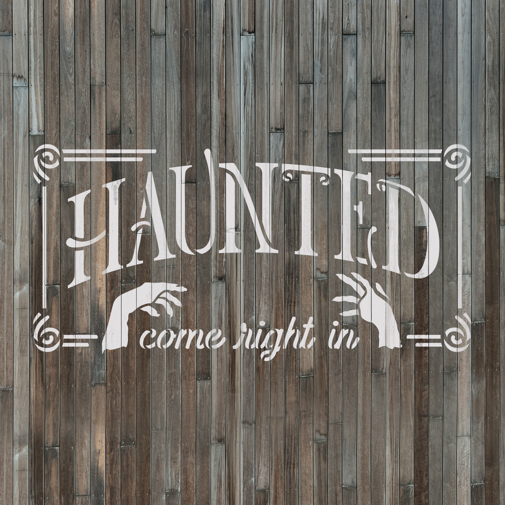 Haunted Stencil - Durable & Reusable Mylar Stencils