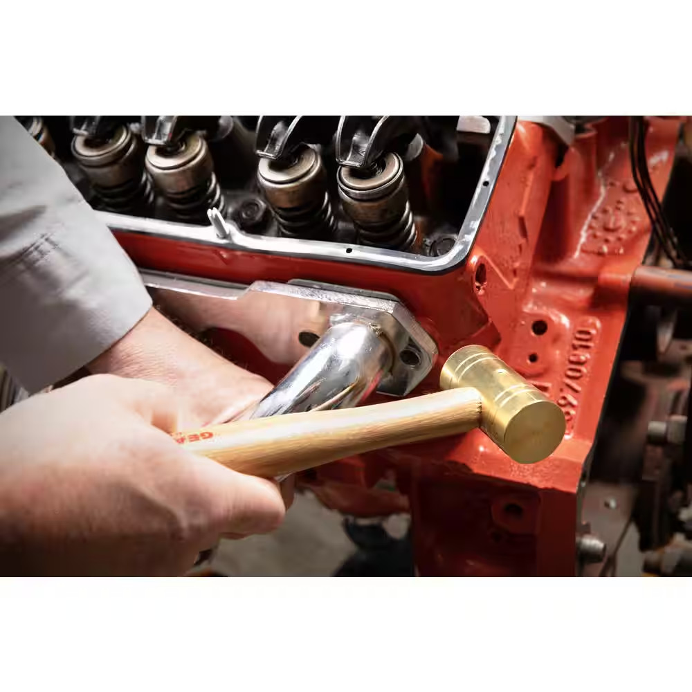 1 Lb. Brass Hammer with Hickory Handle