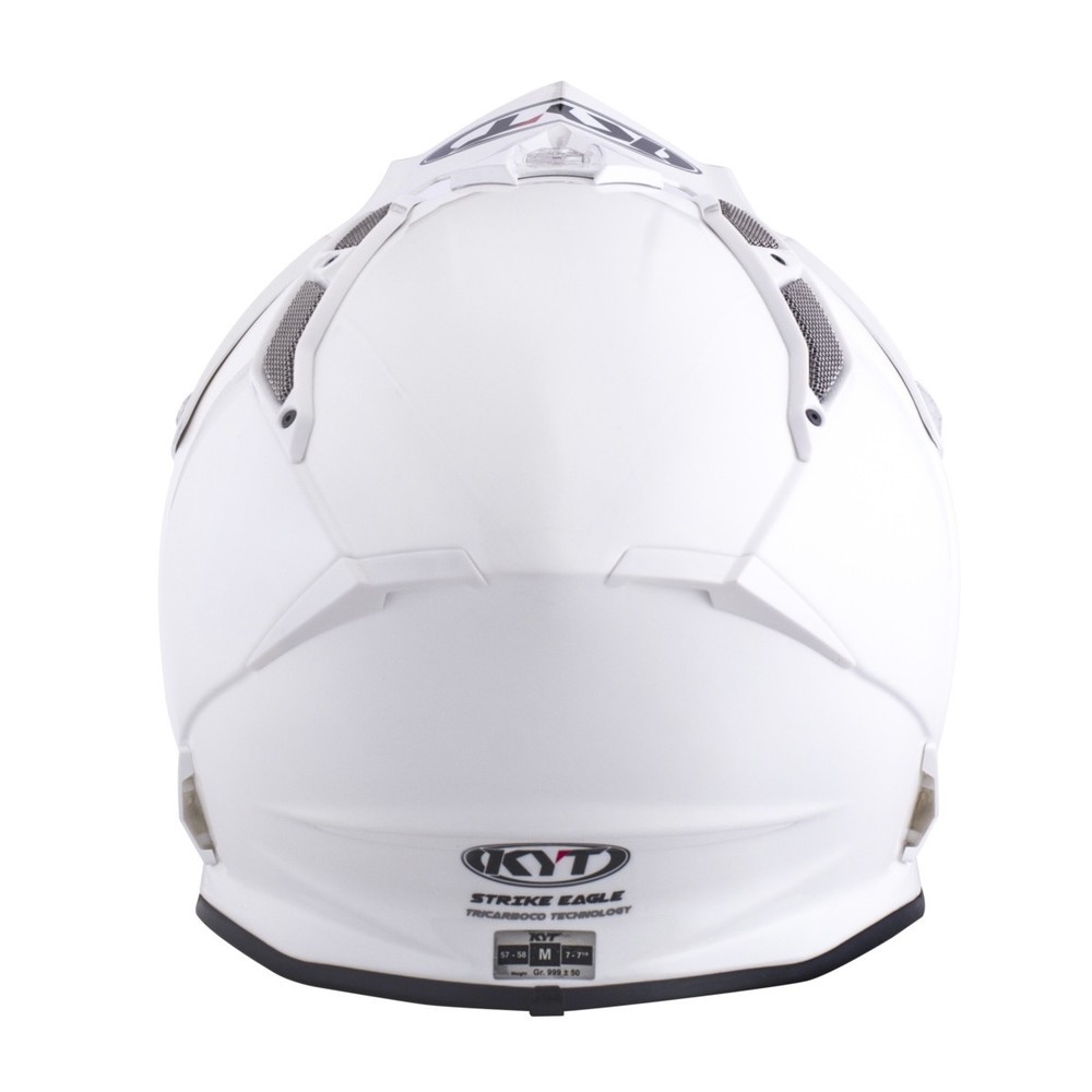 KYT STRIKE EAGLE Motorcycle Helmet – White Size 2XL