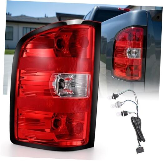 Tail Lights Assembly for Chevy Silverado 1500 2500HD 2007-2013 Left Driver Side