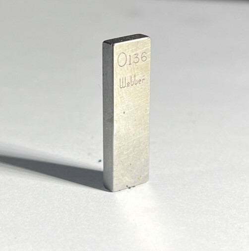 .136 Starrett-Webber Gage Block Used