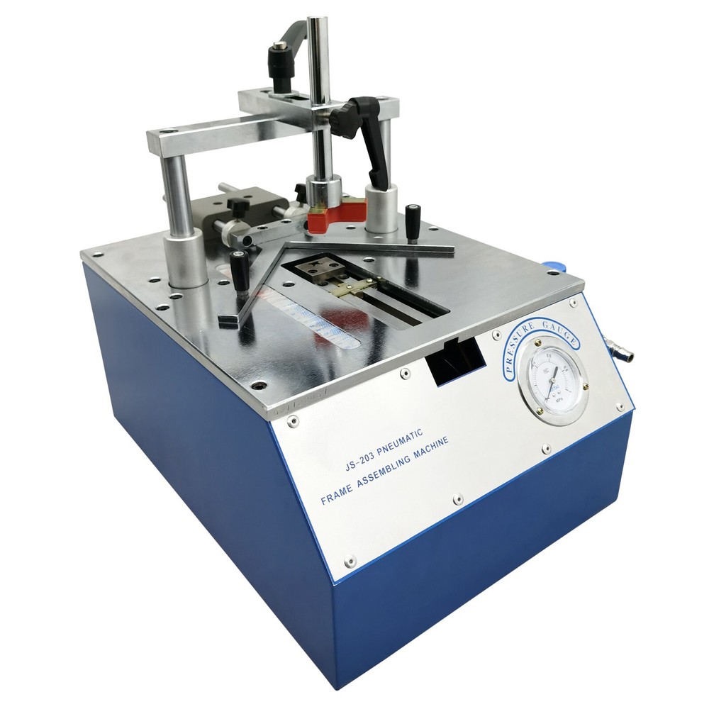 Pneumatic Frame Assembling Machine Corner Stapler Nail Angle Machine 7/10/12