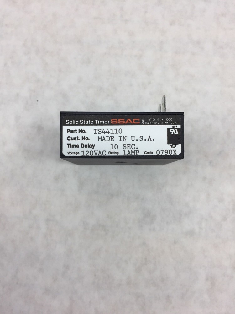 SSAC Solid State Timer 10 sec Delay 120VAC 1AMP TS44110