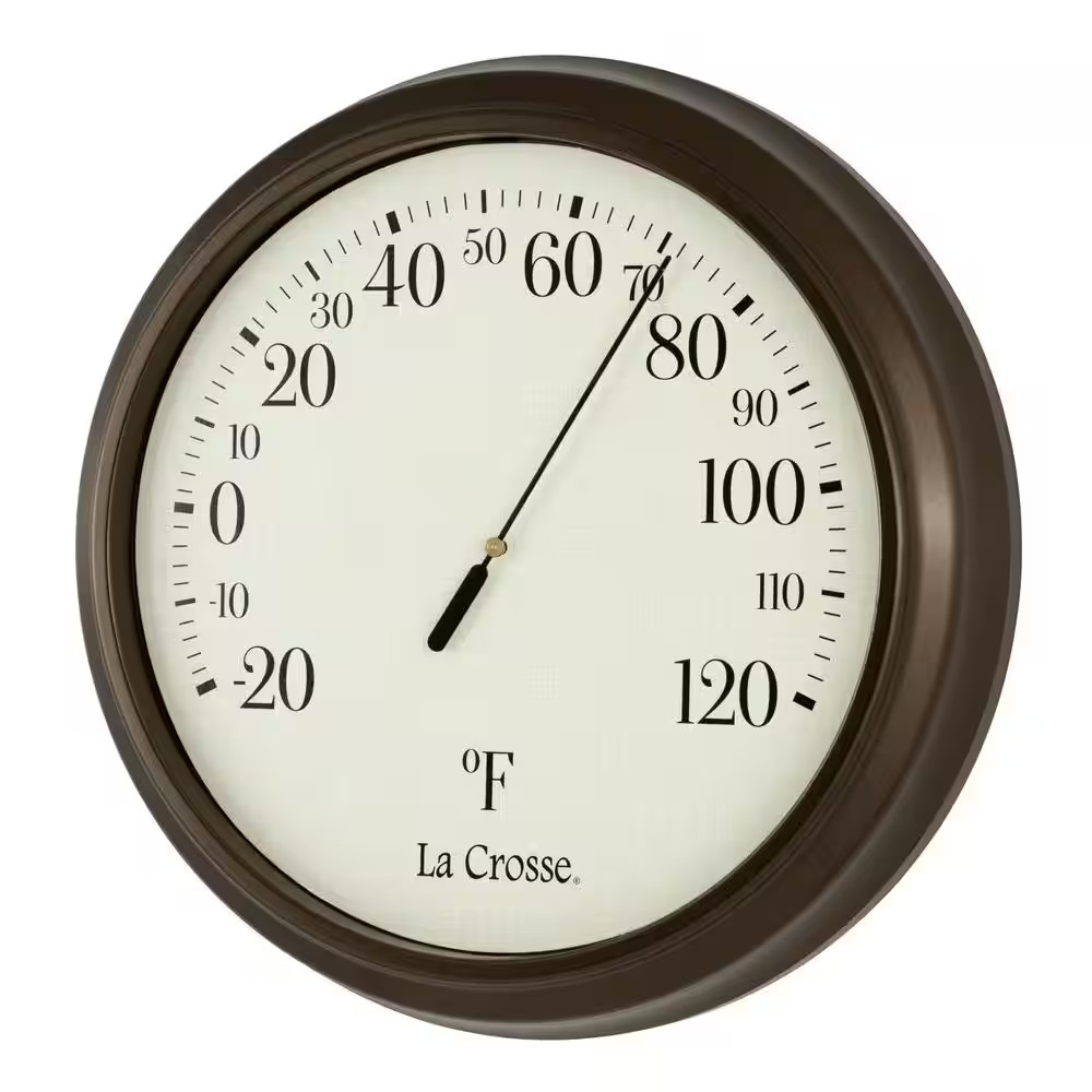 8 In. round Dial Analog Thermometer