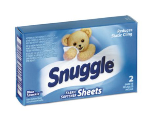 Vend-Design Fabric Softener Sheets, Blue Sparkle Scent, 2 Sheets/Box, 100 Boxes/