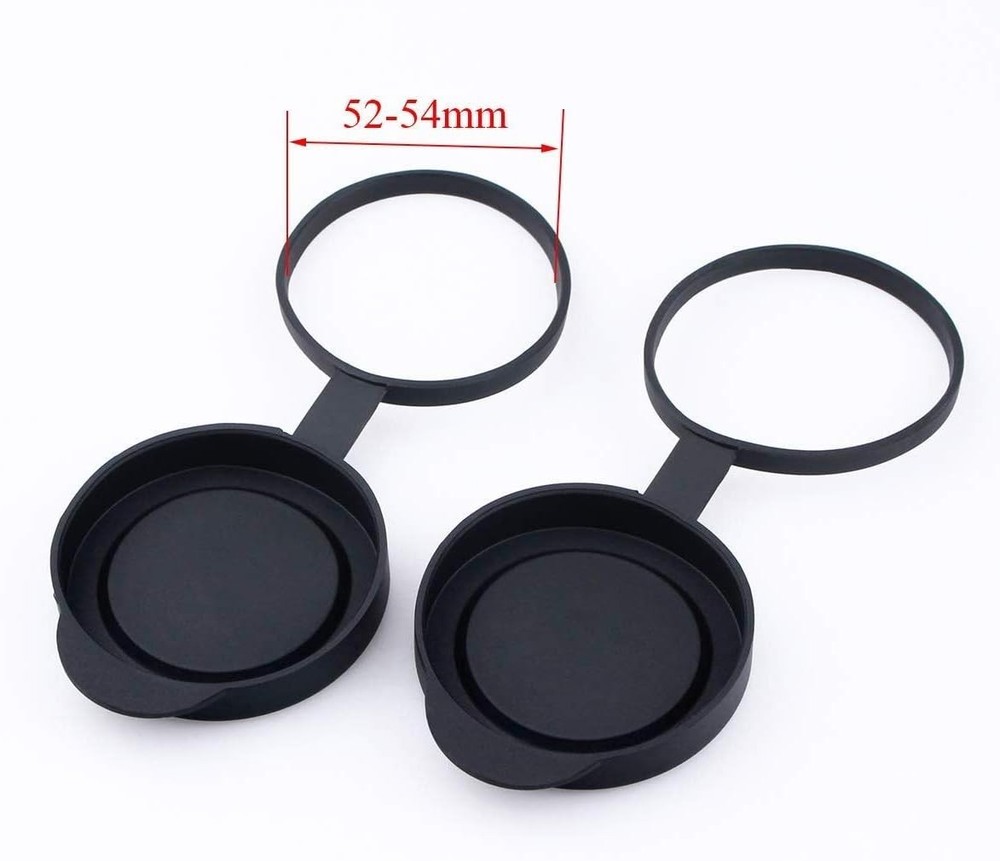 Scratch-Resistant Objective Lens Caps for 52-53mm Binoculars - Dustproof Design