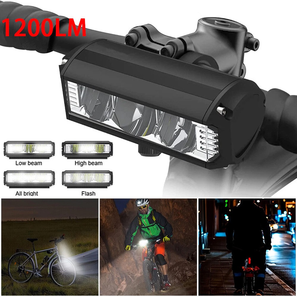 Super Bright LED Bike Light USB Rechargeable Bicycle Front Headlight Waterproof