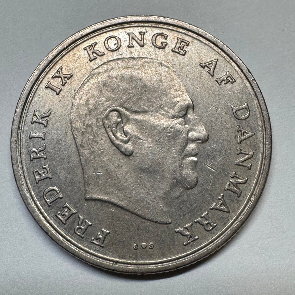 1972 Denmark 1 Krone - Coins #C-056