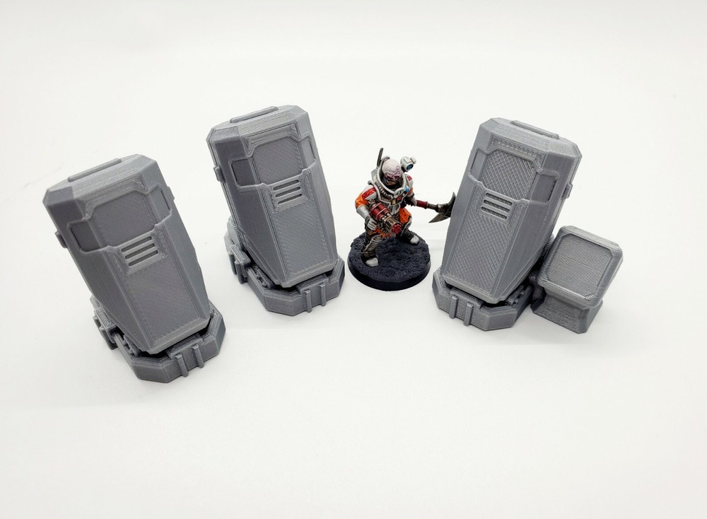 3d Printed Terrain. Sci-fi Stasis Pods