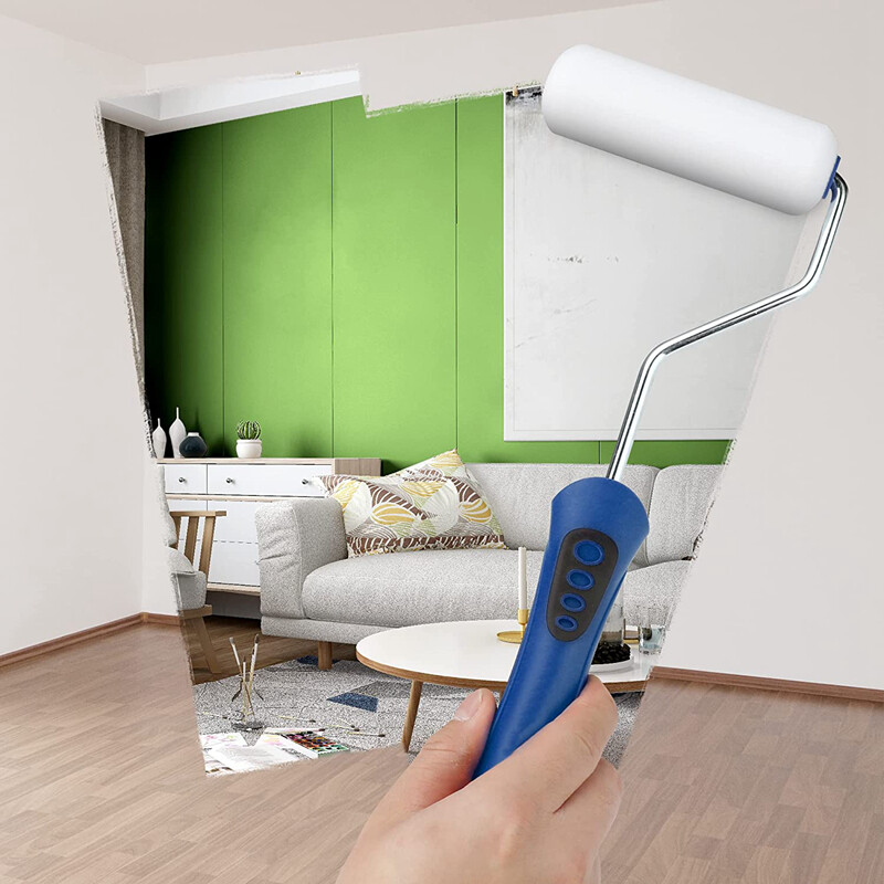 WORKPRO 12-Pack Foam Paint Roller 4" Paint Roller Kit Mini Paint Roller for Wall