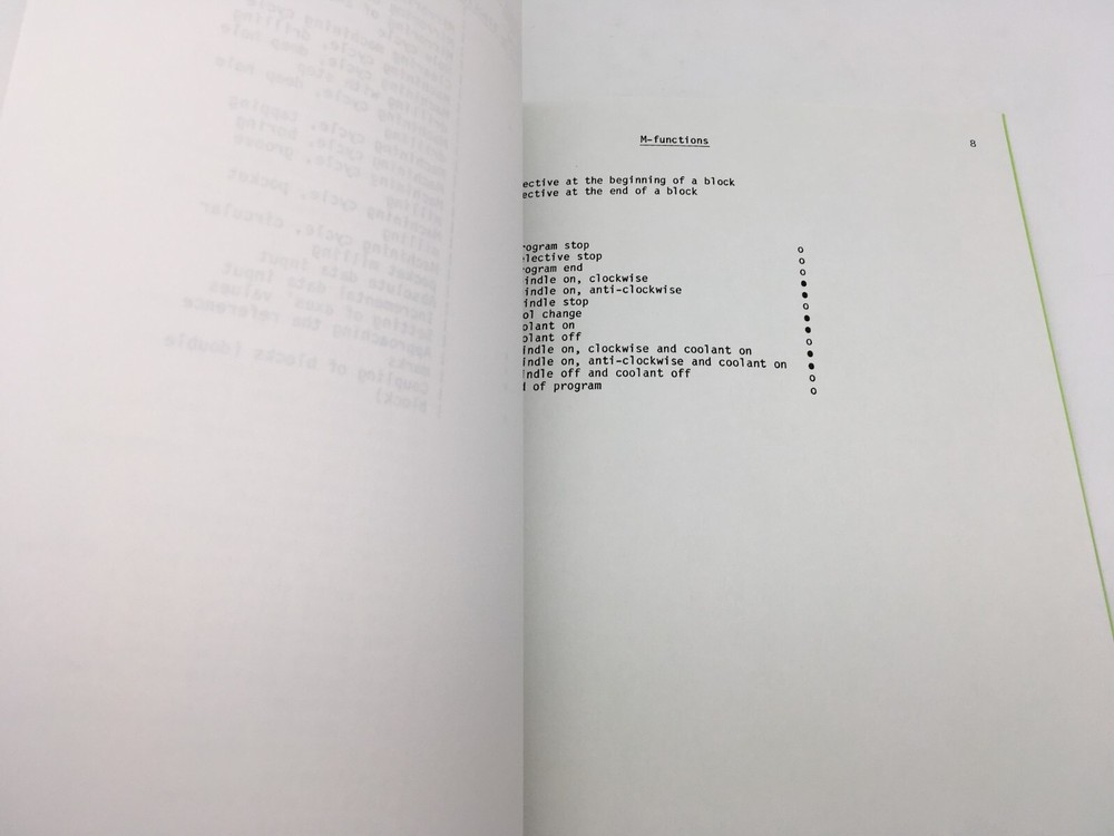 HAUSER CNC 314 CONTINUOUS PATH CONTROL INSTRUCTION MANUAL - AMERICAN SIP