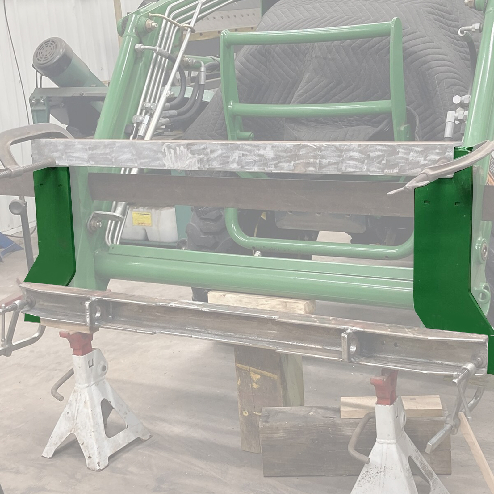 For John Deere Tractor Loader Quick Tach Weld On Mounting Brackets