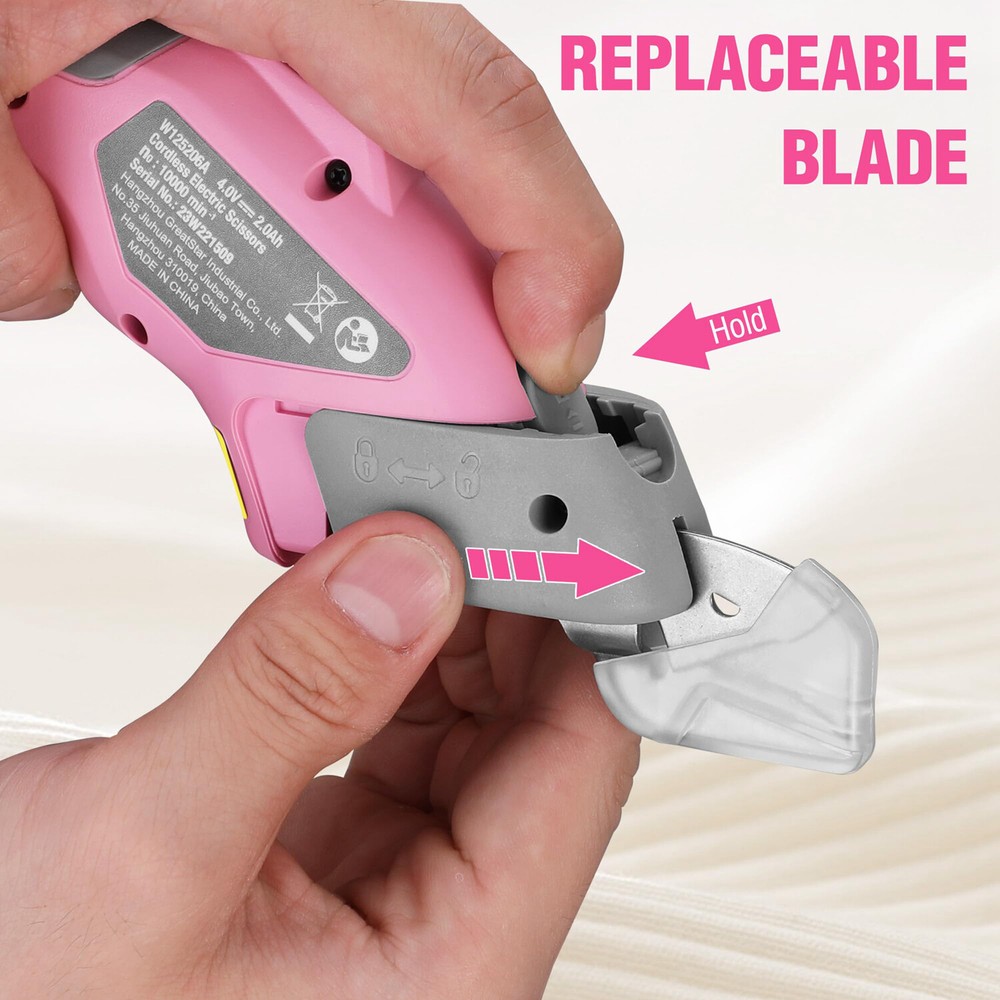 WORKPRO 4V Cordless Electric Scissors 2 blade Rechargeable Powerful Shear Cutter