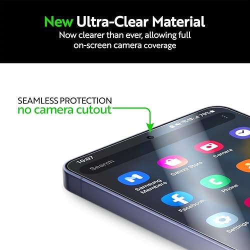 3 Pack for Samsung Galaxy S26 (6.3-Inch) Screen Protector Case Friendly,