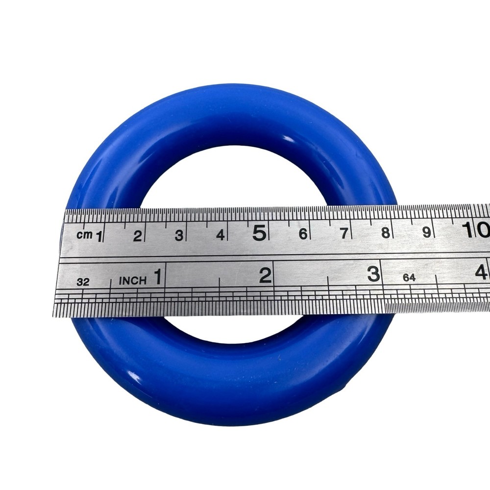 Blue Vinyl-Coated Lead Ring Flask Weight Lab Beaker Stabilizer 8.5cm