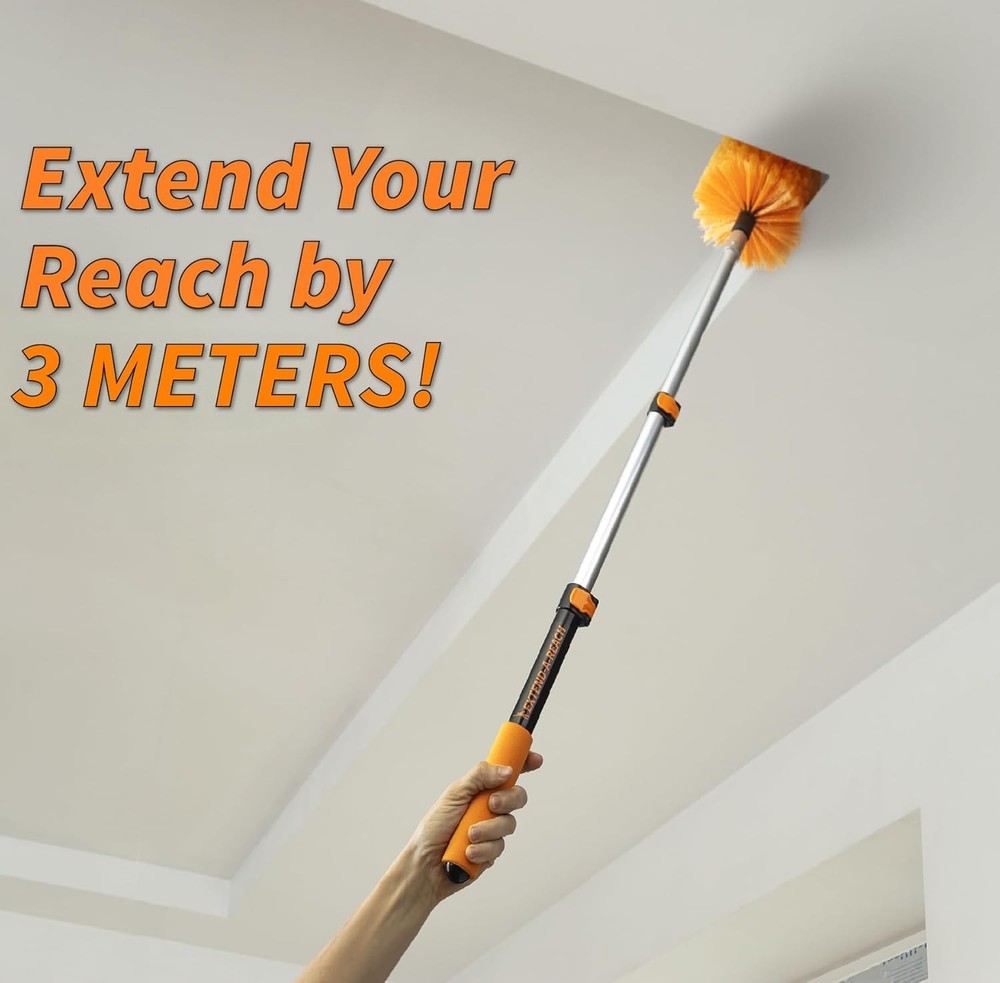 1.5-3 ft Long Paint Roller Extension Pole // Multi-Purpose Telescopic Extension