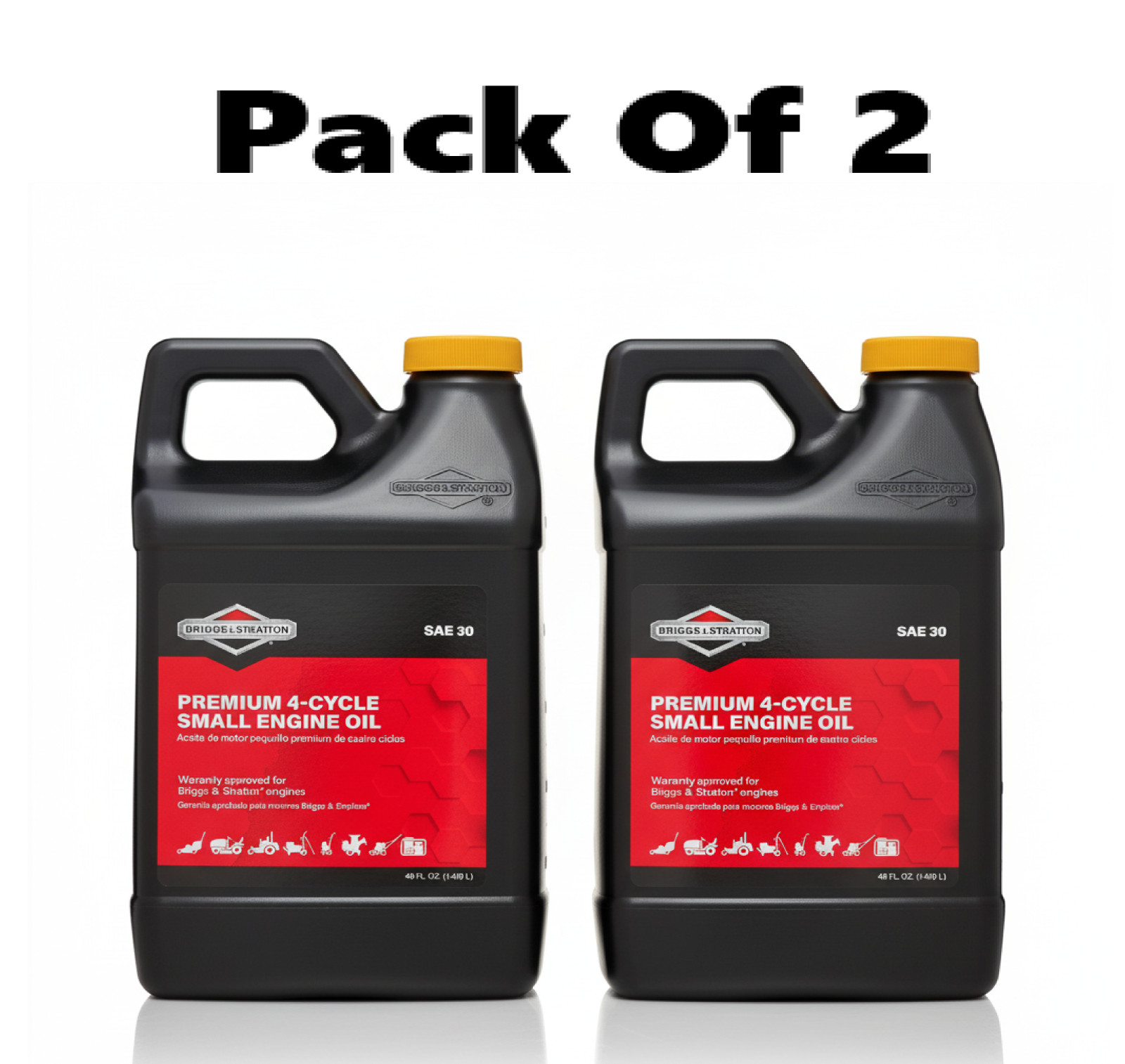 Briggs & Stratton 4-Cycle 48 oz Small Engine Oil SAE 30 ( Pack of 2 ) NEW