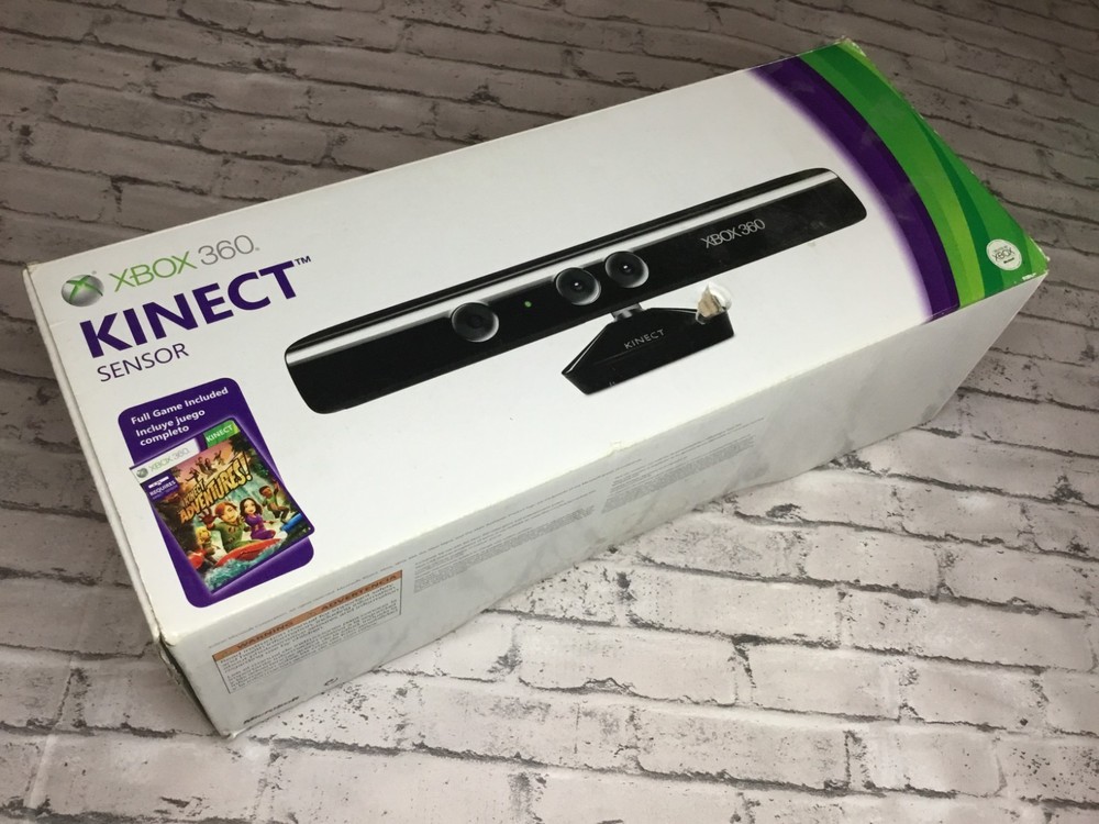 Xbox 360 Kinetic Sensor Black Model 1414 for parts untested no game