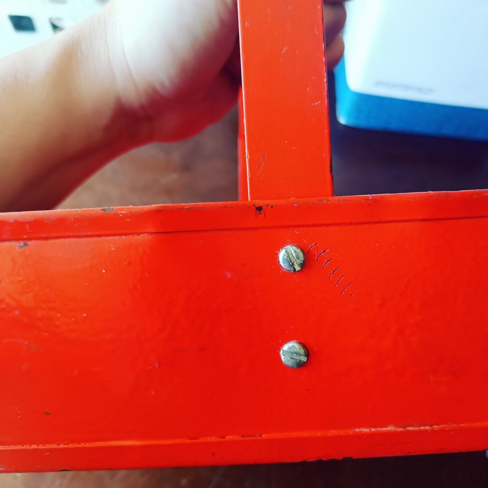 Vintage Metal Tool Caddy